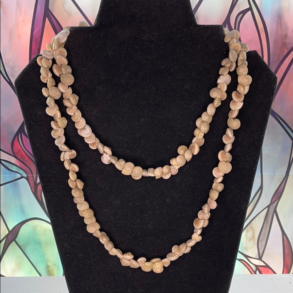 Hawaiian Multi Shell Nautical Long Necklace